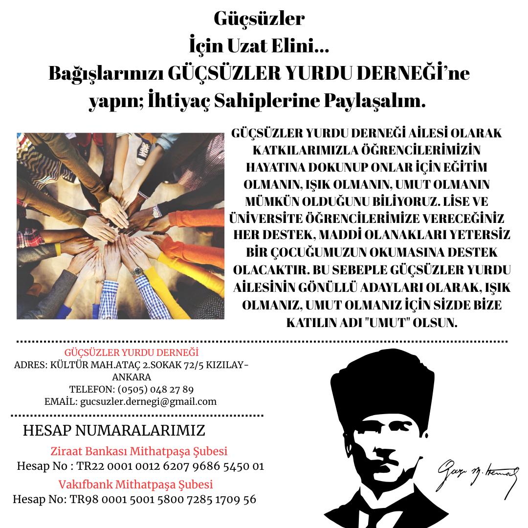 Güçsüzler için uzat elini